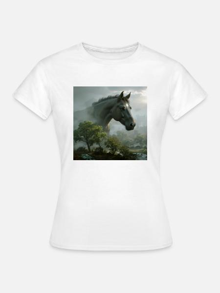 Pferd Star - Frauen T-Shirt - Weiß