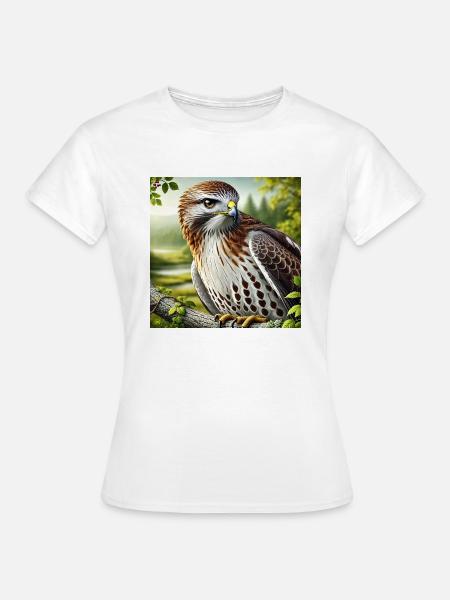 Hawk - Frauen T-Shirt - Weiß