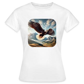 Bald eagle - Women's T-Shirt - white - Front - AI Model Female 172 dark (172cm)