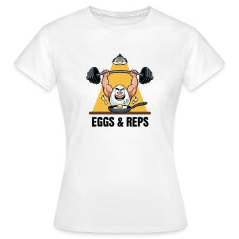 Oeufs et représentants - T-shirt Femme - blanc - Devant - AI Model Female 172 dark (172cm)