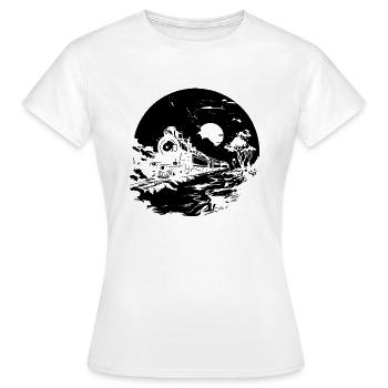 Chemin de fer - T-shirt Femme - blanc - Devant - AI Model Female 172 dark (172cm)