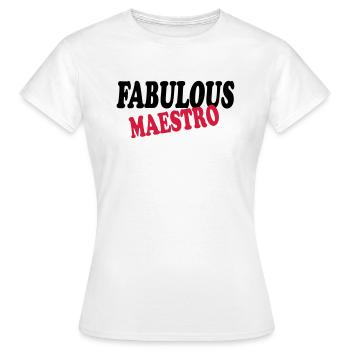 Fabulous maestro 111 - Frauen T-Shirt - Weiß - Vorne - AI Model Female 172 dark (172cm)