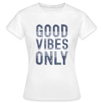 Positive energy in vintage style - Women's T-Shirt - white - Front - AI Model Female 172 dark (172cm)