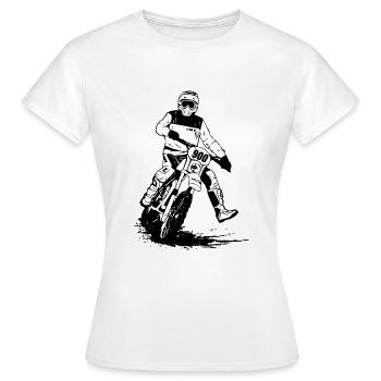 Enduro - Women's T-Shirt - white - Front - AI Model Female 172 dark (172cm)