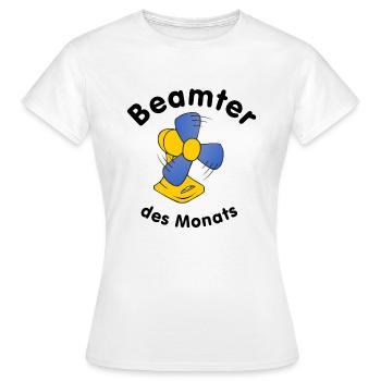 Beamter des Monats - Frauen T-Shirt - Weiß - Vorne - AI Model Female 172 dark (172cm)