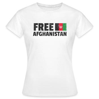 Libérez l’Afghanistan - T-shirt Femme - blanc - Devant - AI Model Female 172 dark (172cm)