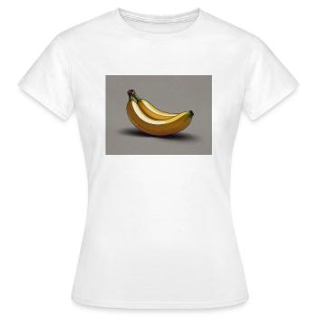 Bananen Banane - Frauen T-Shirt - Weiß - Vorne - AI Model Female 172 dark (172cm)