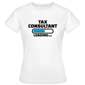 Tax consultant - Women's T-Shirt - white - Front - AI Model Female 172 dark (172cm)