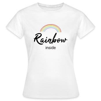 Rainbow inside - Frauen T-Shirt - Weiß - Vorne - AI Model Female 172 dark (172cm)