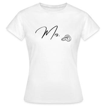 Mrs. - Frauen T-Shirt - Weiß - Vorne - AI Model Female 172 dark (172cm)