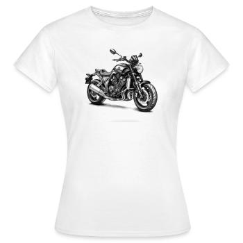 Motorcycle - T-shirt Femme - blanc - Devant - AI Model Female 172 dark (172cm)