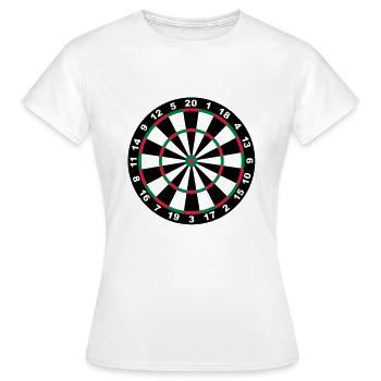 Target for darts - Women's T-Shirt - white - Front - AI Model Female 172 dark (172cm)