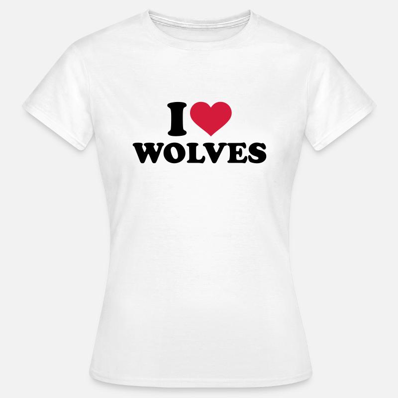 Wolf - Frauen T-Shirt - Weiß