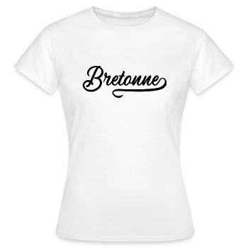 Vintage Bretonisch - Frauen T-Shirt - Weiß - Vorne - AI Model Female 172 dark (172cm)