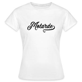 Motarde - T-shirt Femme - blanc - Devant - AI Model Female 172 dark (172cm)