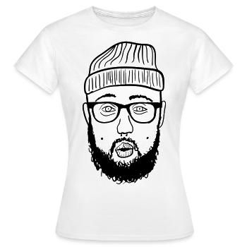 Hipster - Women's T-Shirt - white - Front - AI Model Female 172 dark (172cm)