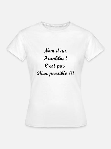 Franklin - Frauen T-Shirt - Weiß