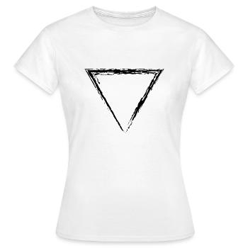 Triangle - Women's T-Shirt - white - Front - AI Model Female 172 dark (172cm)