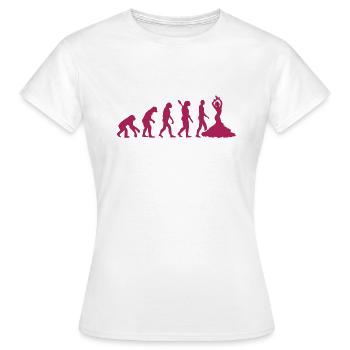Flamenco - T-shirt Femme - blanc - Devant - AI Model Female 172 dark (172cm)