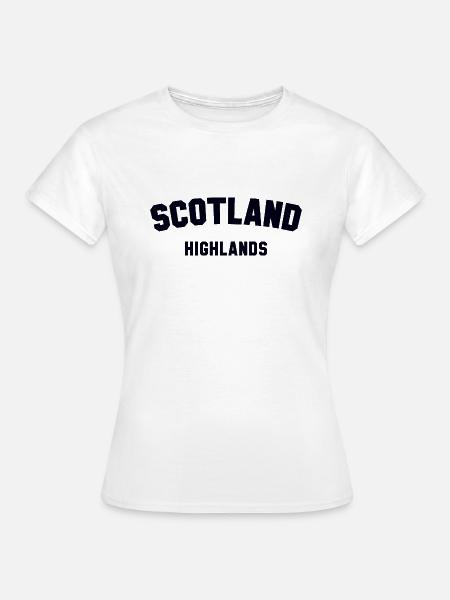 SCOTLAND HIGHLANDS Schottland - Frauen T-Shirt - Weiß