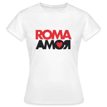 Rome love - Women's T-Shirt - white - Front - AI Model Female 172 dark (172cm)