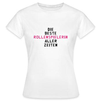 Rollenspieler Rollenspiel Spiel MMORPG Gaming Geek - Frauen T-Shirt - Weiß - Vorne - AI Model Female 172 dark (172cm)