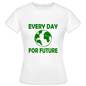 Every day for future - T-shirt Femme - blanc - Devant - AI Model Female 172 dark (172cm)