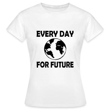 Every day for future - T-shirt Femme - blanc - Devant - AI Model Female 172 dark (172cm)