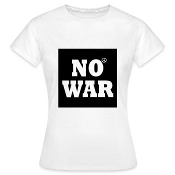 No war - T-shirt Femme - blanc - Devant - AI Model Female 172 dark (172cm)