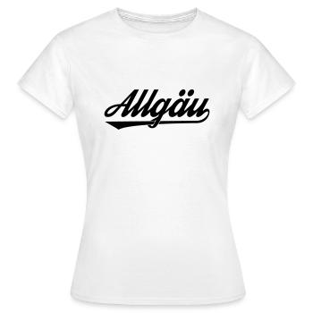 Allgäu - Frauen T-Shirt - Weiß - Vorne - AI Model Female 172 dark (172cm)