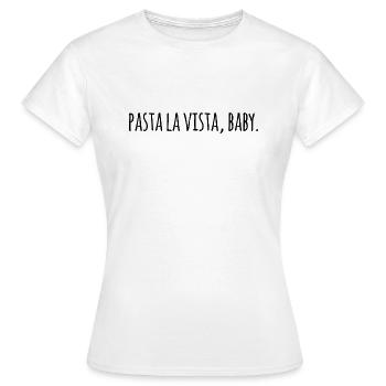 PASTA THE BABY VIEW - Women's T-Shirt - white - Front - AI Model Female 172 dark (172cm)