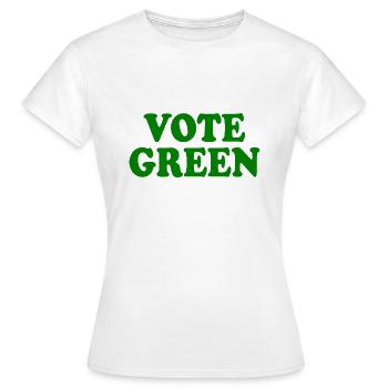 Vote green - Frauen T-Shirt - Weiß - Vorne - AI Model Female 172 dark (172cm)