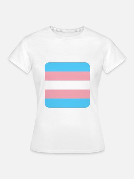 TRANS [flag] - Frauen T-Shirt - Weiß
