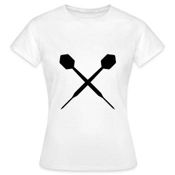 Fléchettes Fléchettes Fléchettes - T-shirt Femme - blanc - Devant - AI Model Female 172 dark (172cm)
