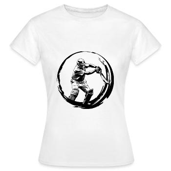 Cricket Silhouette - T-shirt Femme - blanc - Devant - AI Model Female 172 dark (172cm)