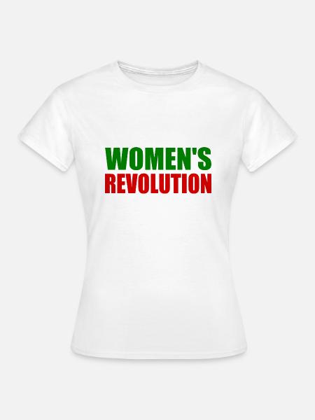 Womens revolution - Frauen T-Shirt - Weiß