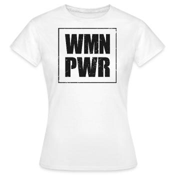 Femme puissance femmes fortes - T-shirt Femme - blanc - Devant - AI Model Female 172 dark (172cm)