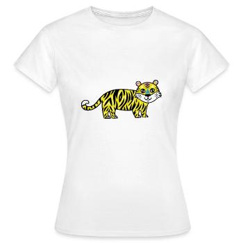 Wildtiere - Frauen T-Shirt - Weiß - Vorne - AI Model Female 172 dark (172cm)