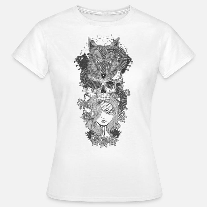 AndOutComeTheWolves - Women's T-Shirt - white