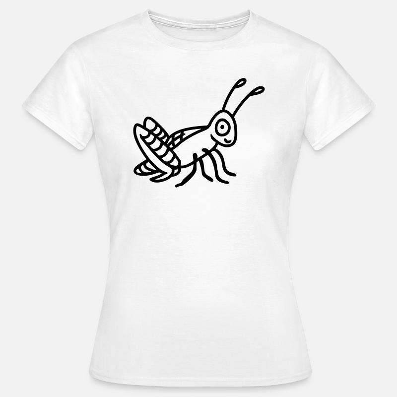 Grasshopper - line - Women's T-Shirt - white