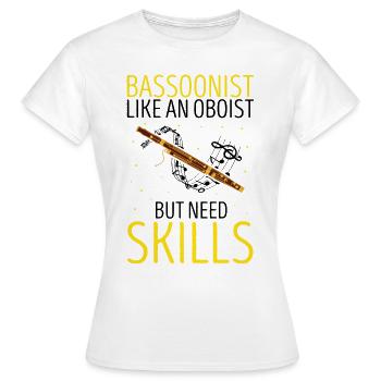 Orchestra and woodwind instrument - Women's T-Shirt - white - Front - AI Model Female 172 dark (172cm)