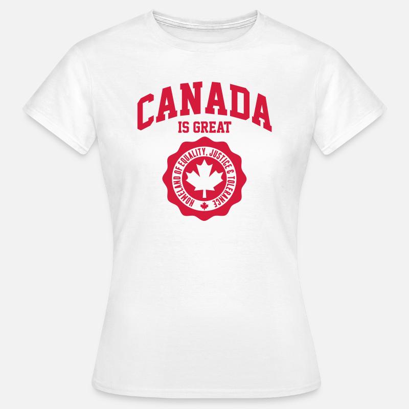 CANADA, CANADA IS GREAT - Women's T-Shirt - white