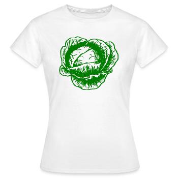 chou-fleur du chou-fleur légume Halloween - T-shirt Femme - blanc - Devant - AI Model Female 172 dark (172cm)