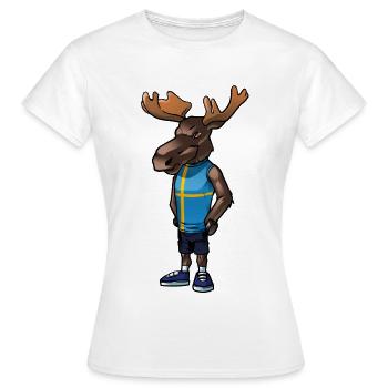 Orignal suédois - T-shirt Femme - blanc - Devant - AI Model Female 172 dark (172cm)