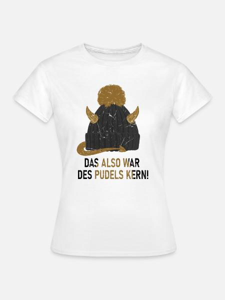 Faust Goethe, Klassische Literatur Mephisto - Frauen T-Shirt - Weiß
