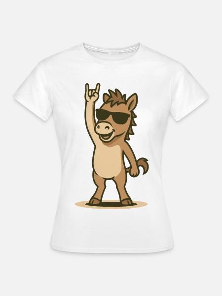 Rock’n’Ritt Fohlen - Frauen T-Shirt - Weiß