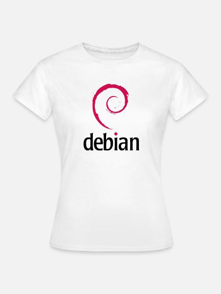 Debian - Frauen T-Shirt - Weiß