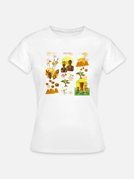 Afrika - Frauen T-Shirt - Weiß