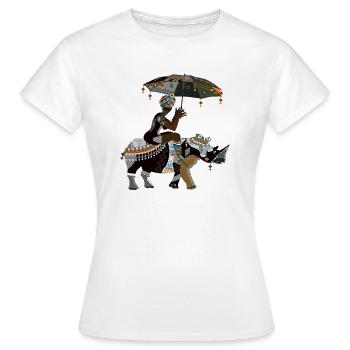 Africa - Women's T-Shirt - white - Front - AI Model Female 172 dark (172cm)