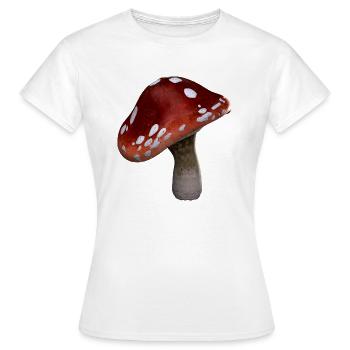 champignons champignons champignons légumes légumes vegetables14 - T-shirt Femme - blanc - Devant - AI Model Female 172 dark (172cm)